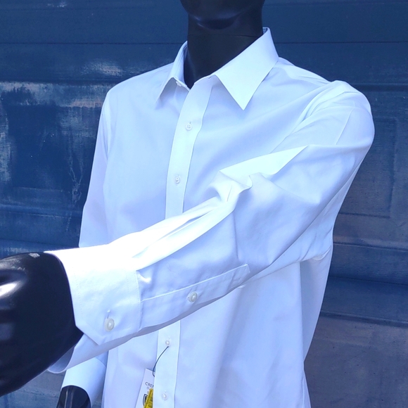 DANIEL CREMEIUX MEN''S SLIM CUT 100% PURE PIMA LUXURY COTTON DRESS SHIRT - Picture 15 of 17